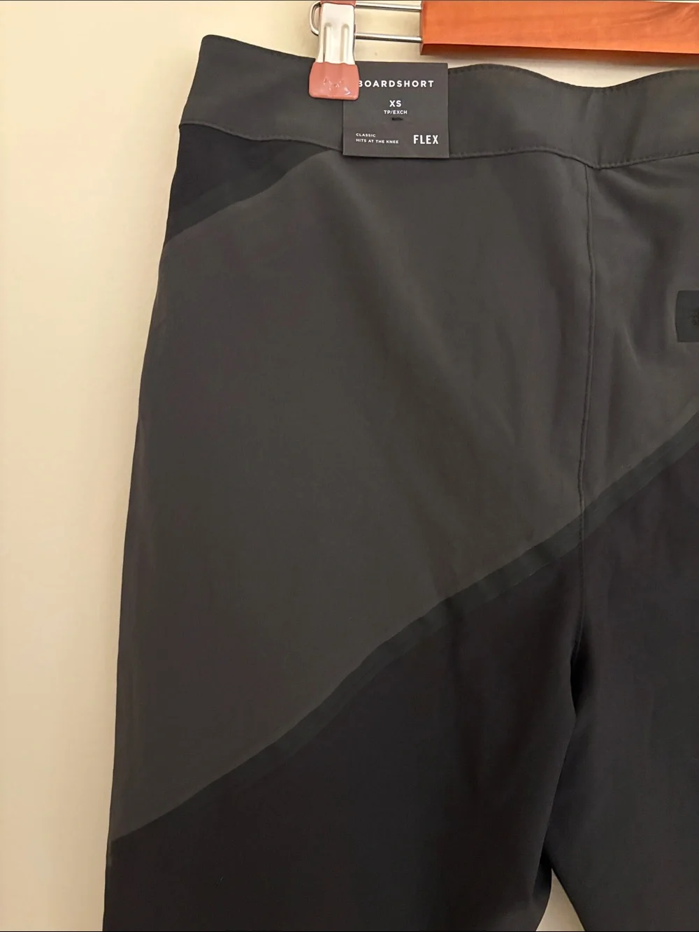 NWT 2018 AEO American Eagle Classic Flex Board Shorts XS Black Gray 54521696